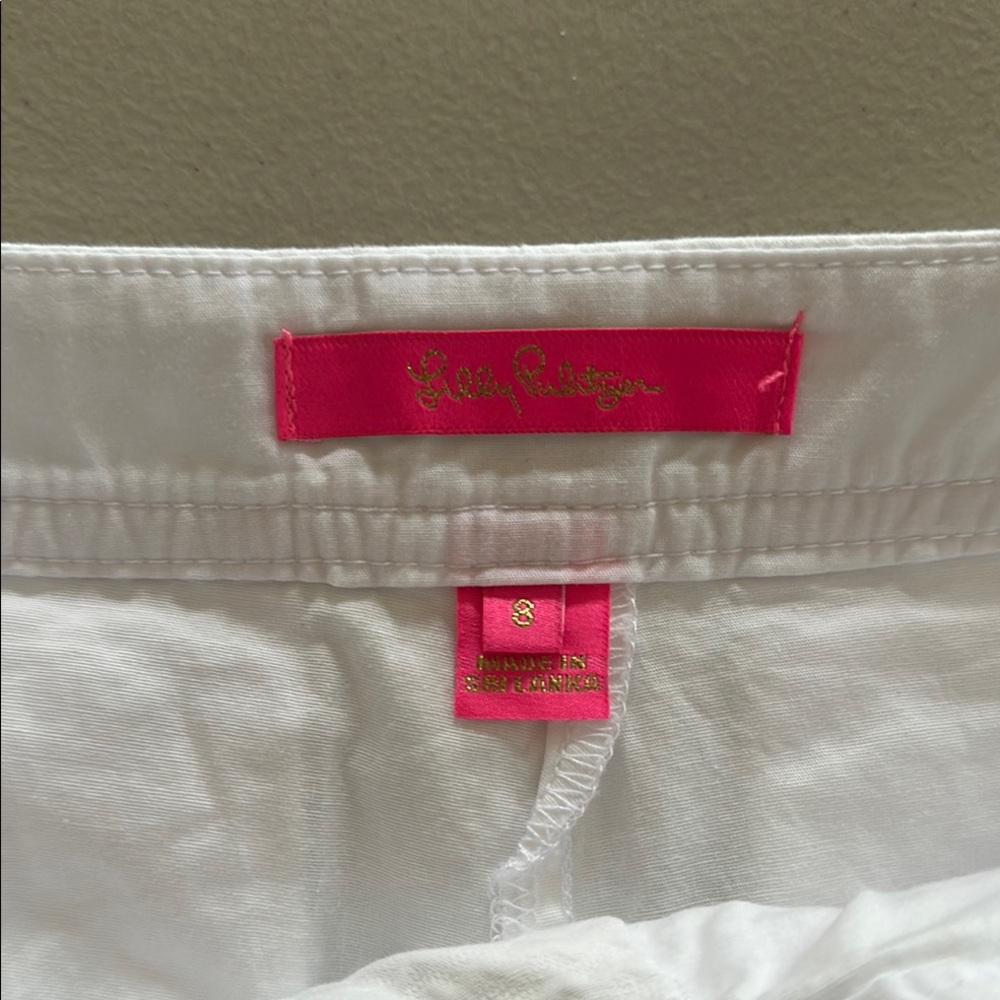 Lilly Pulitzer White Scalloped Skort 8 - Picture 2 of 7